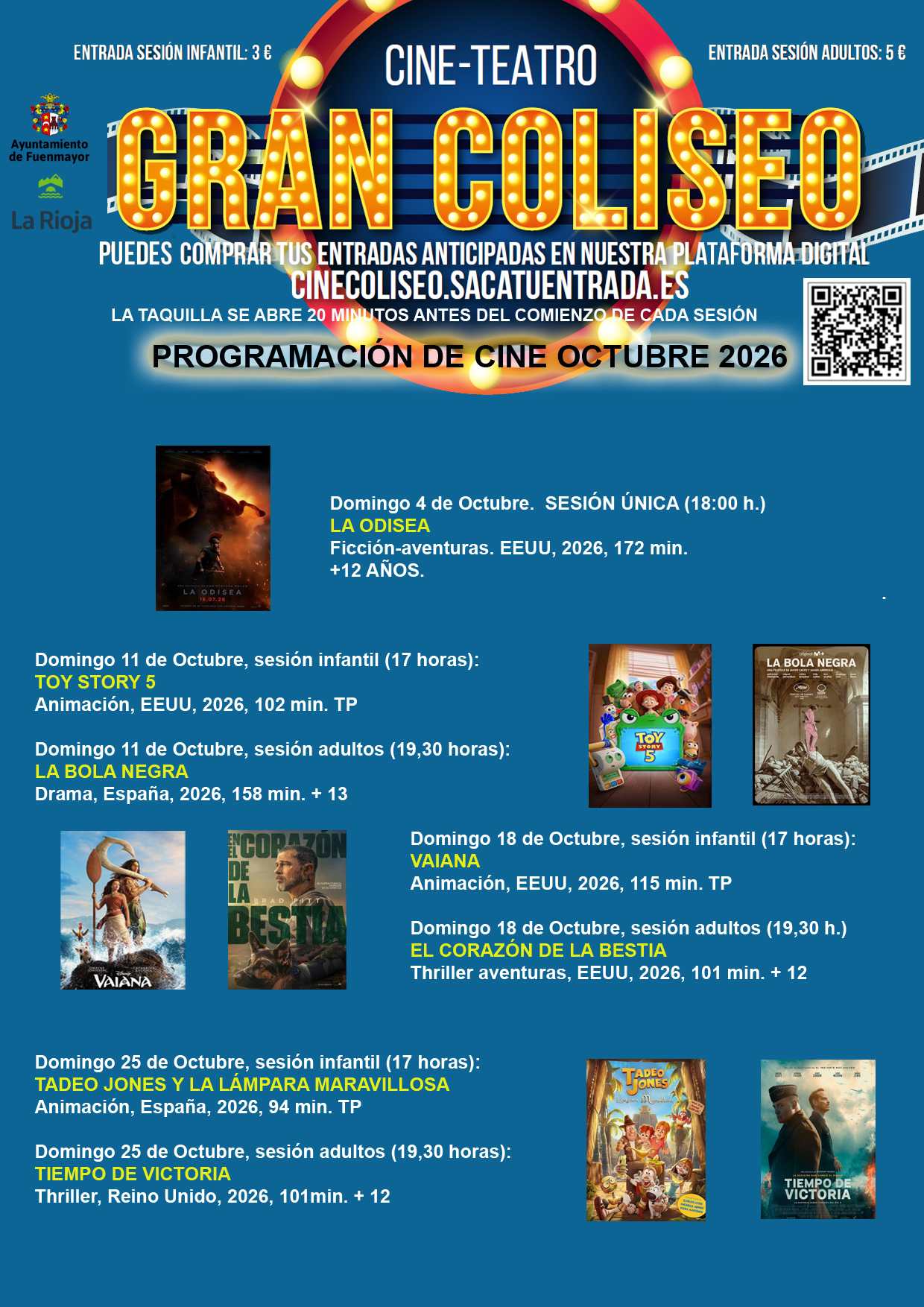 COMIENZA LA TEMPORADA DE CINE EN EL GRAN COLISEO